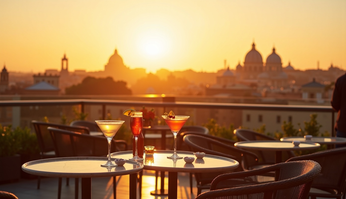 Un cocktail con vista
su Roma